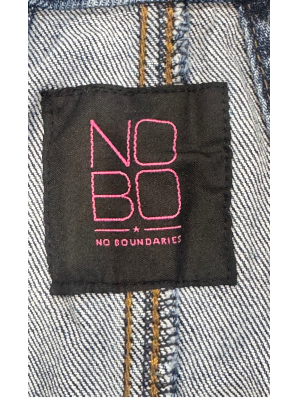 No Boundaries Mid Wash Denim Overalls - Picture 2 of 4